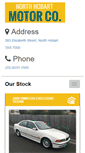 Mobile Screenshot of northhobartmotorco.com.au