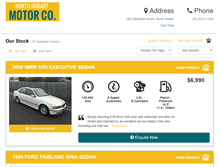 Tablet Screenshot of northhobartmotorco.com.au